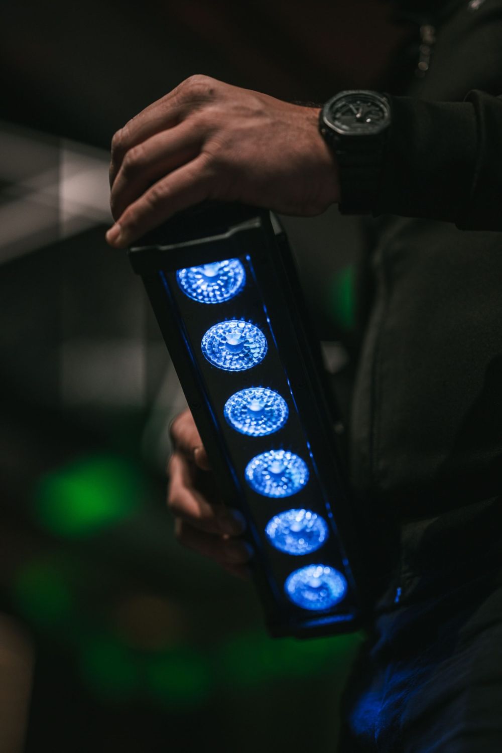 LED panel u plavoj
